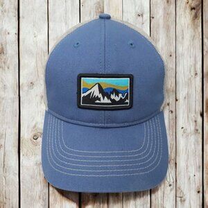 Mountains Grand Tetons Embroidered Patch Mesh Snapback Cap Trucker Baseball Hat
